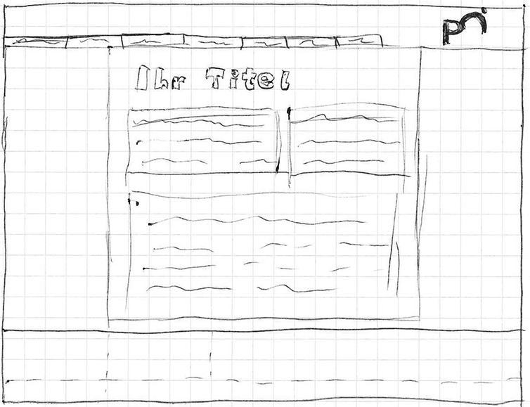 Wireframe eines Basispakets Basispaket
